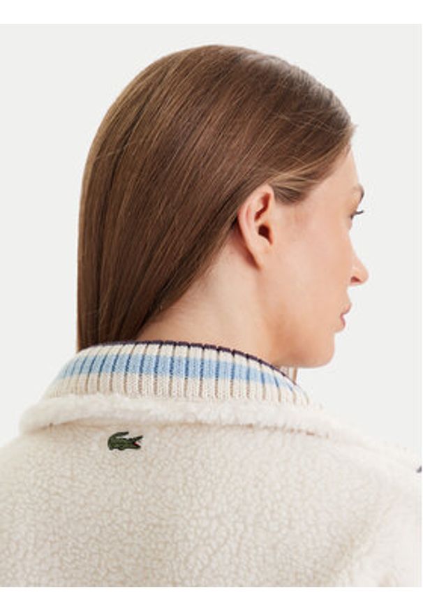 Lacoste Polar SF5266 Granatowy Oversize. Kolor: niebieski. Materiał: syntetyk