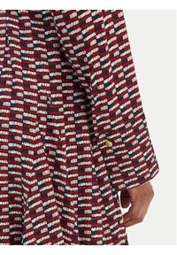 TOMMY HILFIGER - Tommy Hilfiger Sukienka koszulowa WW0WW48629 Bordowy Regular Fit. Kolor: czerwony. Materiał: wiskoza. Typ sukienki: koszulowe #5