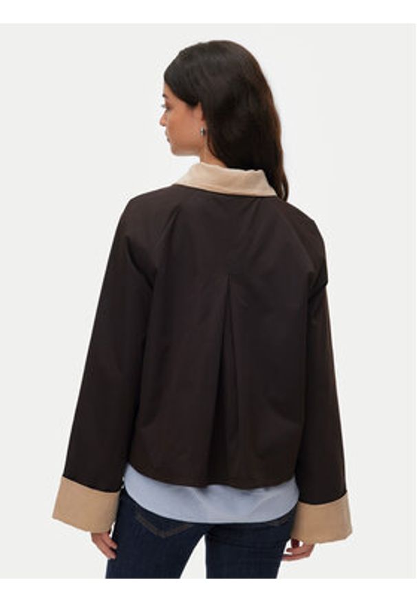 Vero Moda Kurtka przejściowa Vicky 10347720 Brązowy Relaxed Fit. Kolor: brązowy. Materiał: syntetyk