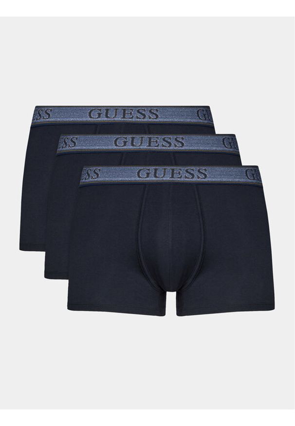Guess Komplet 3 par bokserek Joe U4RG33 K6YW0 Granatowy. Kolor: niebieski. Materiał: bawełna