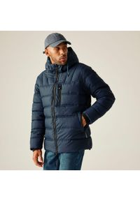 Regatta - Kurtka męska zimowa ocieplana Leeshaw. Kolor: niebieski. Materiał: poliester, syntetyk, puch. Sezon: zima. Sport: turystyka piesza #1