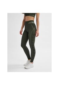 Damskie legginsy Hummel TE Christel. Kolor: wielokolorowy, zielony, brązowy. Materiał: materiał. Sport: fitness #1