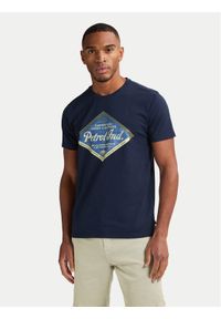 Petrol Industries T-Shirt M-1050-TSR634 Granatowy Regular Fit. Kolor: niebieski. Materiał: bawełna