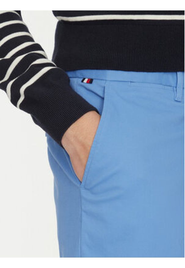 TOMMY HILFIGER - Tommy Hilfiger Szorty materiałowe Harlem MW0MW23568 Błękitny Regular Fit. Kolor: niebieski. Materiał: bawełna