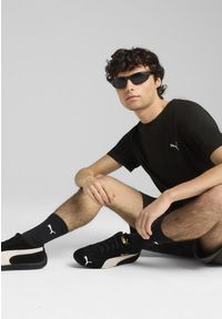 Puma - Męska koszulka EVOSTRIPE PUMA Black. Kolor: czarny. Długość rękawa: raglanowy rękaw