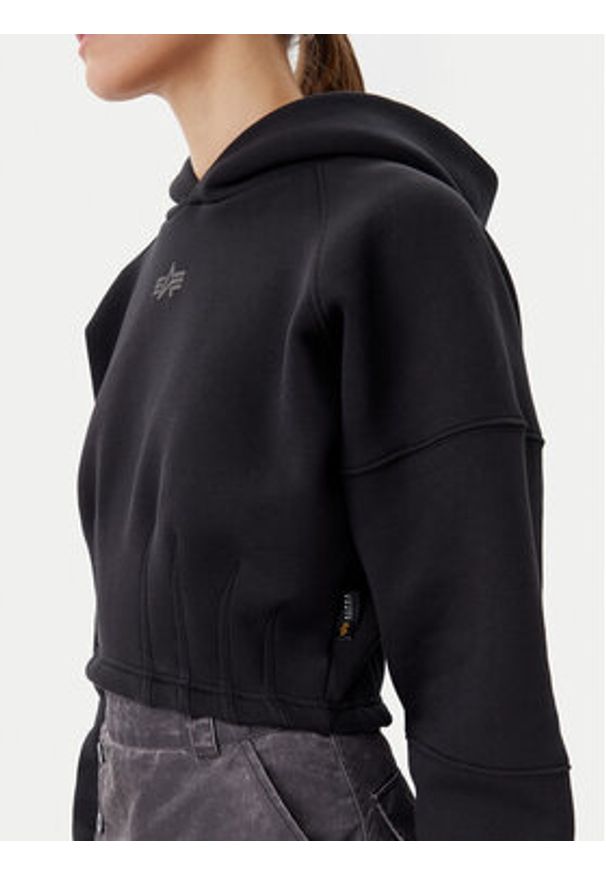 Alpha Industries Bluza 148041 Czarny Regular Fit. Kolor: czarny. Materiał: syntetyk