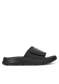 skechers - Skechers Klapki Go Walk Flex Sandal-Sandbar 229204/BBK Czarny. Kolor: czarny. Materiał: syntetyk