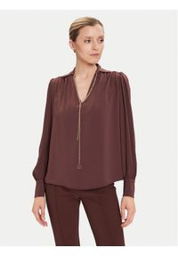 Rinascimento Bluzka CFC0125721003 Brązowy Regular Fit. Kolor: brązowy. Materiał: syntetyk