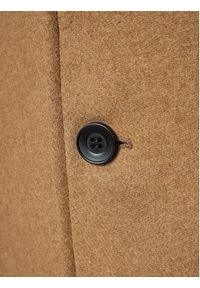 Sisley Płaszcz przejściowy 2VKFSN025 Brązowy Regular Fit. Kolor: brązowy. Materiał: syntetyk #4