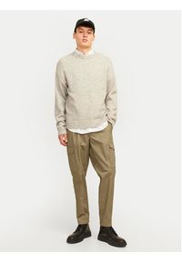 Jack & Jones - Jack&Jones Spodnie materiałowe Bill 12247358 Brązowy Tapered Fit. Kolor: brązowy. Materiał: syntetyk