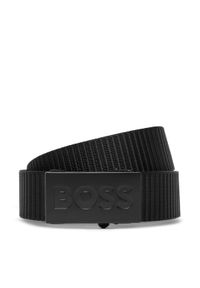 BOSS Pasek Męski Bosper-Tape 50548405 10243408 01 Czarny. Kolor: czarny. Materiał: materiał
