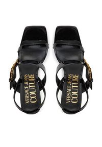 Versace Jeans Couture Sandały 78VA3S71 Czarny. Kolor: czarny. Materiał: skóra #4