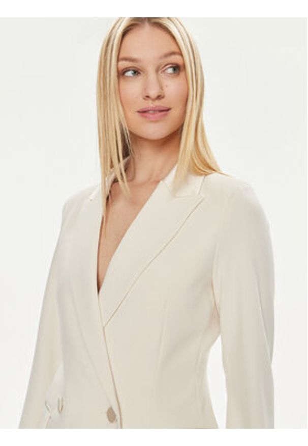 ViCOLO Marynarka TB0080 Écru Regular Fit. Materiał: syntetyk
