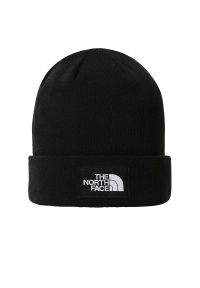 Czapka The North Face Dock Worker Beanie 0A3FNTJK31 - czarna. Kolor: czarny. Materiał: nylon, akryl, elastan. Wzór: aplikacja, ze splotem. Styl: vintage, klasyczny