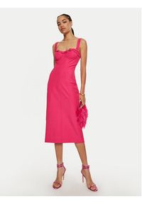 Versace Jeans Couture Sukienka koktajlowa 77HAO935 Różowy Slim Fit. Kolor: różowy. Materiał: syntetyk. Styl: wizytowy #3