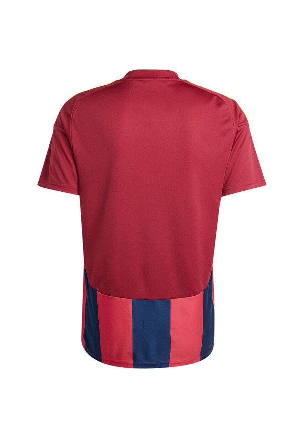 Adidas - Koszulka męska adidas Striped 24 Jersey. Kolor: czerwony, niebieski, wielokolorowy. Materiał: jersey. Sport: piłka nożna
