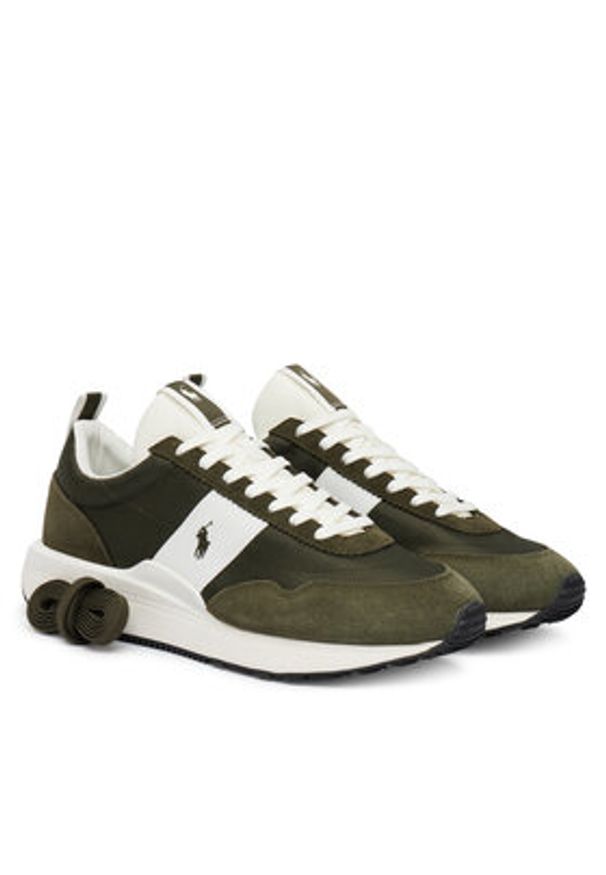 Polo Ralph Lauren Sneakersy 809P13090001 Zielony. Kolor: zielony. Materiał: zamsz, skóra