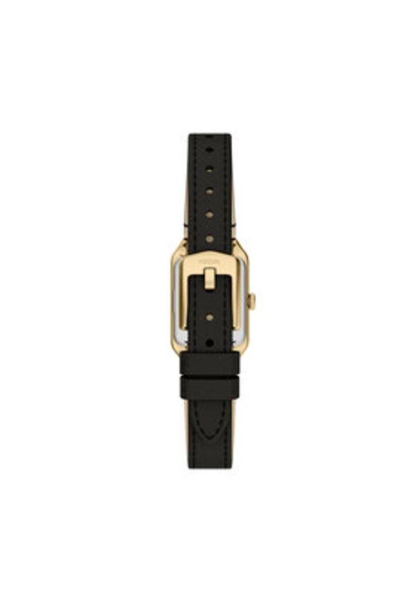 Fossil Zegarek Raquel Mini ES5470 Czarny. Kolor: czarny. Materiał: skóra