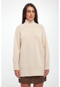 Marella - Sweter damski z wełny dziewiczej Eccelso MARELLA MONOCHROME. Materiał: wełna #3