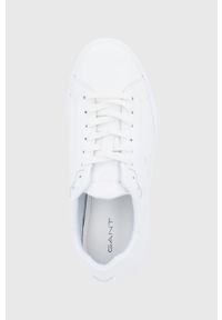 GANT - Gant Buty skórzane kolor biały. Zapięcie: sznurówki. Kolor: biały. Materiał: skóra #3