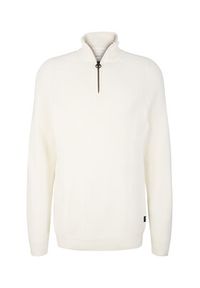 Tom Tailor Denim Sweter 1033779 Biały Regular Fit. Kolor: biały. Materiał: bawełna #4