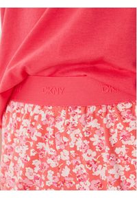 DKNY Piżama YI90095 Koralowy Regular Fit. Kolor: pomarańczowy. Materiał: bawełna #3