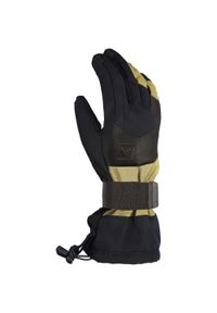 Rękawice snowboardowe unisex Viking Encore z ochraniaczem. Kolor: wielokolorowy, czarny, zielony. Sezon: zima. Sport: snowboard #1