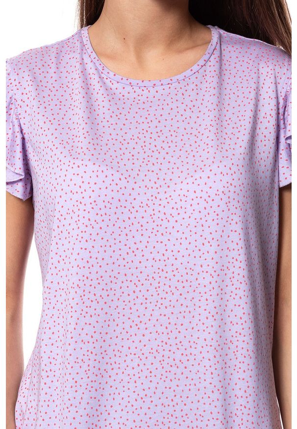 Mustang - DAMSKA BLUZKA MUSTANG Alina UB Ruffle 1009474 11763. Typ kołnierza: kołnierz z falbankami. Wzór: kropki