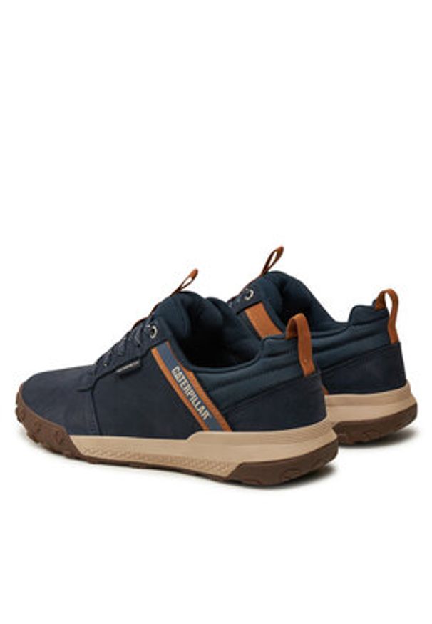 CATerpillar Sneakersy Hex Ready Low WP P726102 Granatowy. Kolor: niebieski. Materiał: skóra