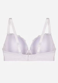 Renee - Biały Koronkowy Biustonosz Ozdobiony Cyrkoniowym Sercem Bothilei. Kolor: biały. Materiał: koronka. Wzór: aplikacja #7