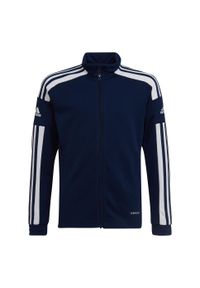 Adidas - Bluza dla dzieci adidas Squadra 21 Training Full Zip. Kolor: biały, wielokolorowy, niebieski