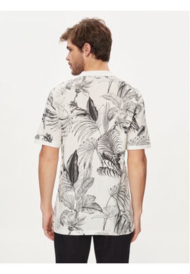 Jack & Jones - Jack&Jones Polo Guru 12250733 Biały Standard Fit. Typ kołnierza: polo. Kolor: biały. Materiał: bawełna