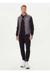 EA7 Emporio Armani Bezrękawnik 8NPQ06 PNGPZ 1992 Szary Regular Fit. Kolor: szary. Materiał: syntetyk. Długość rękawa: bez rękawów