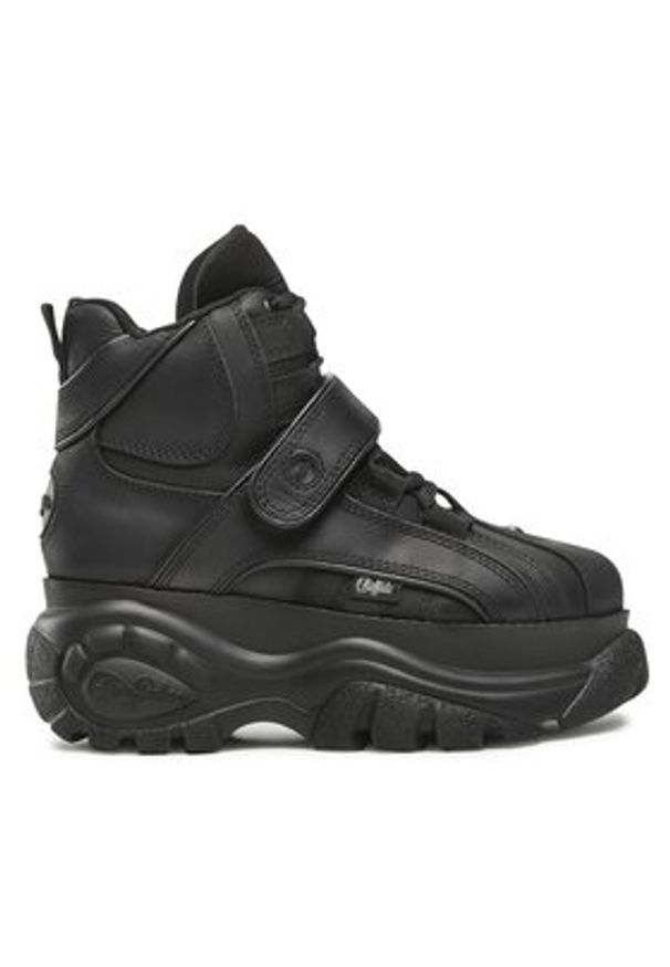 Buffalo Sneakersy 1348-14 2.0 BN15340401 Czarny. Kolor: czarny. Materiał: nubuk, skóra
