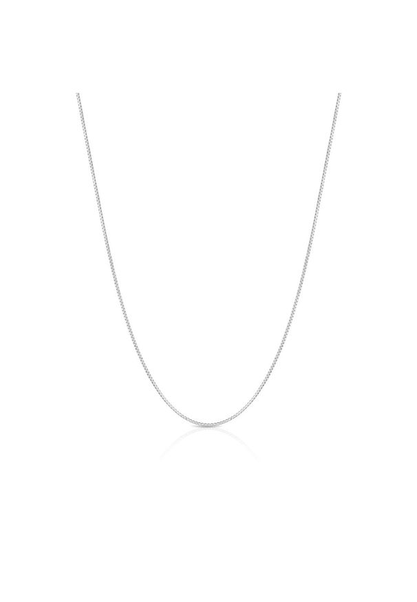 W.KRUK Srebrny Łańcuszek - srebro 925 - WWK/L051. Materiał: srebrne. Kolor: srebrny. Wzór: ze splotem, aplikacja
