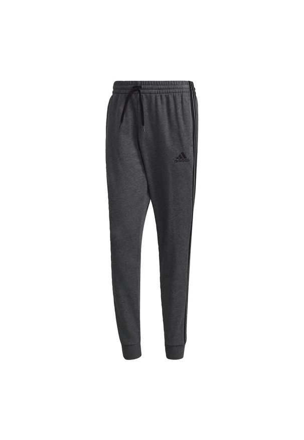 Adidas - Spodnie męskie adidas Essentials French Terry Tapered Cuff 3-Stripes Pants. Kolor: czarny, szary, wielokolorowy. Sport: fitness