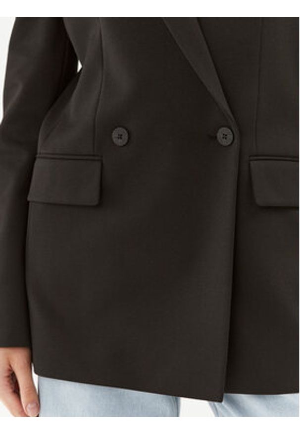 Hugo Marynarka Amaga 50494607 Czarny Relaxed Fit. Kolor: czarny. Materiał: syntetyk