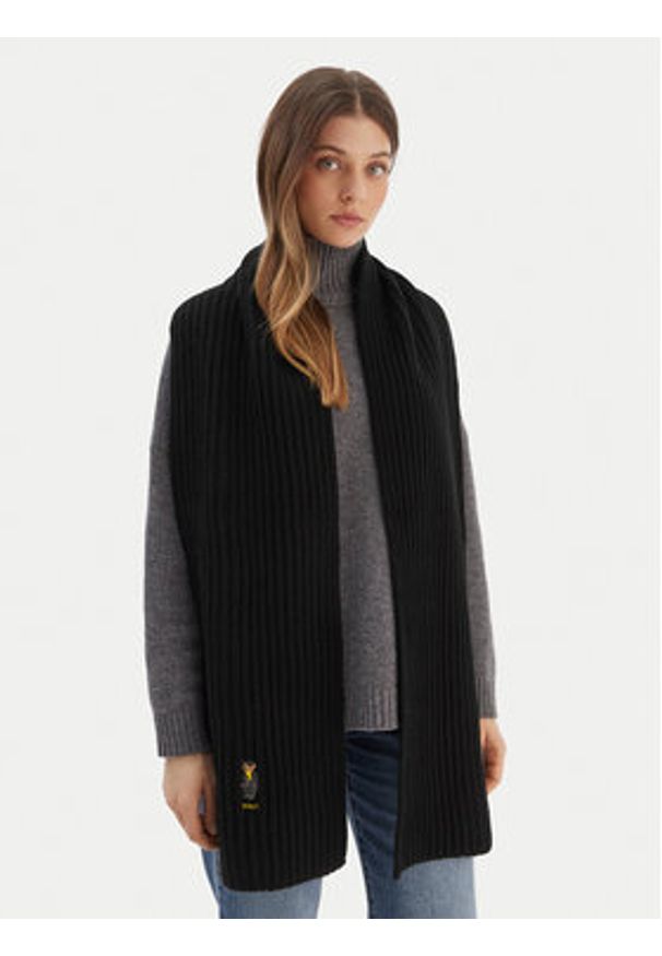 Polo Ralph Lauren Szalik 455P04660001 Czarny. Kolor: czarny. Materiał: wełna