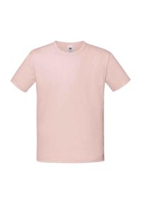 FRUIT OF THE LOOM - Kultowa Koszulka Dziecięca / Dziecięca. Kolor: różowy. Sport: turystyka piesza