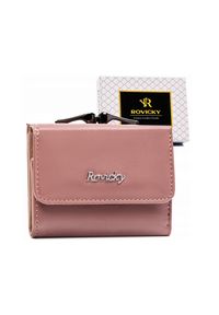 ROVICKY - Portfel damski Rovicky RPX-32-ML różowy. Kolor: różowy