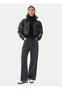 Adidas - adidas Kurtka zimowa Essentials Glossy 2-In-1 JX2988 Czarny Loose Fit. Kolor: czarny. Materiał: syntetyk. Sezon: zima #4