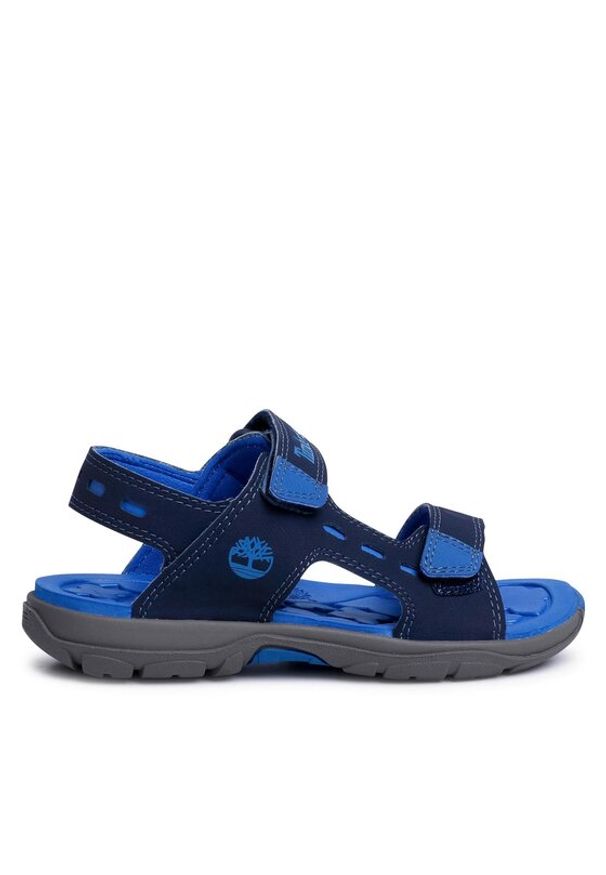 Timberland Sandały Moss Jump 2 Strap Sandal TB0A1X44019 Granatowy. Kolor: niebieski. Materiał: skóra, nubuk