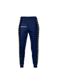 Spodnie Sportowe Givova College Navy XL - Oddychające i Elastyczne. Kolor: niebieski. Materiał: poliester. Sport: fitness
