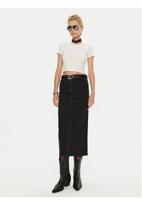 Miss Sixty Spódnica jeansowa 6L3KJ5870000 Czarny Regular Fit. Kolor: czarny. Materiał: bawełna #3