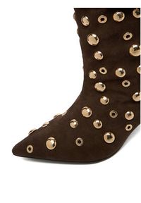 Eva Minge Botki EO-TESS-2117-05 Brązowy. Kolor: brązowy. Materiał: zamsz, skóra #5