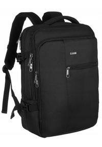 Plecak podróżny Peterson PTN PL-FK02 czarny. Kolor: czarny. Materiał: materiał. Styl: casual #1