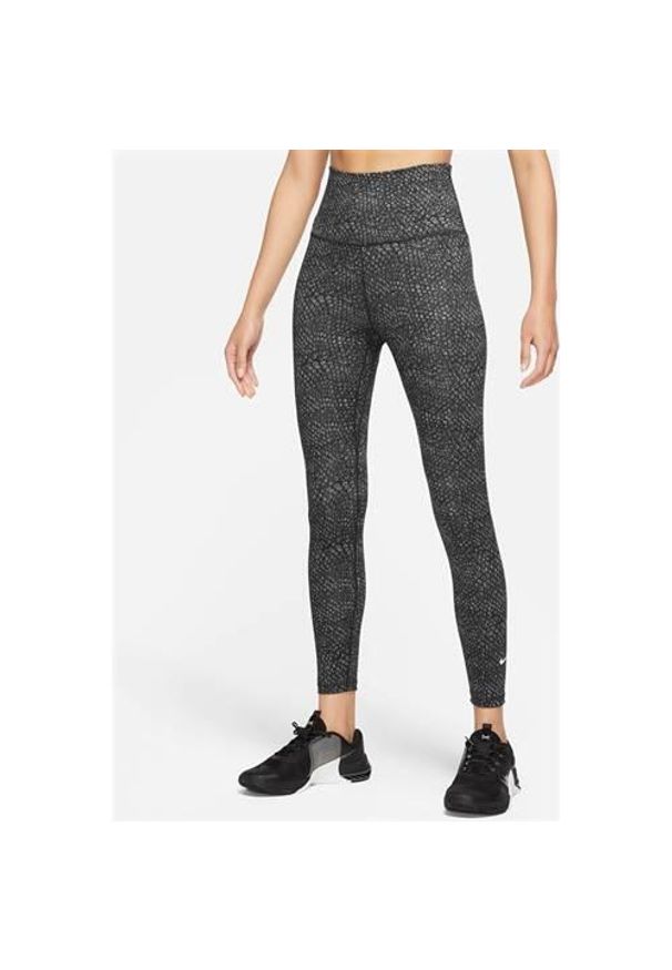 Spodnie sportowe damskie Nike One Df. Kolor: czarny. Materiał: syntetyk, materiał. Długość: długie