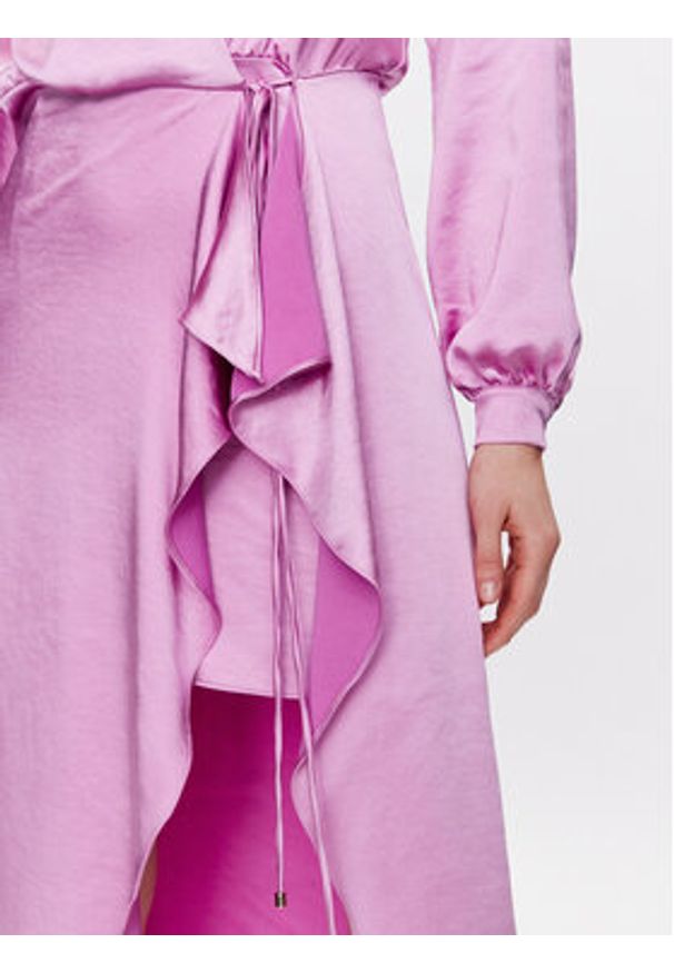 Pinko Sukienka codzienna 100295 Z345 Fioletowy Regular Fit. Okazja: na co dzień. Kolor: fioletowy. Materiał: syntetyk. Typ sukienki: proste. Styl: casual