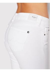 Pepe Jeans Spodnie materiałowe Soho PL211539U91 Biały Skinny Fit. Kolor: biały. Materiał: bawełna