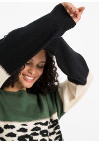 bonprix - Sweter oversize. Kolor: czarny